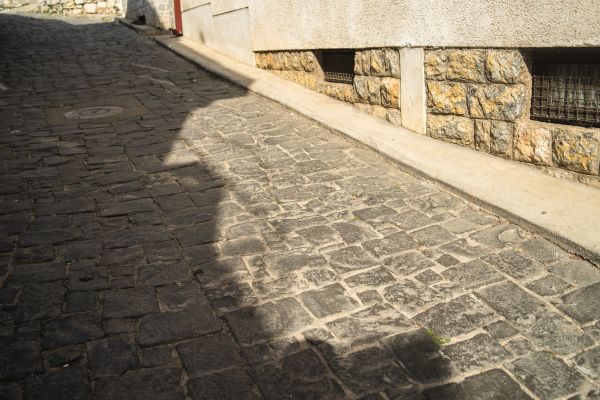 Stone Sidewalk Repair in Walla Walla