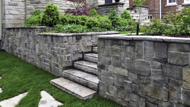 Masonry Installation of a Stone Wall